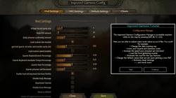 settings for better control of the mod and garrisons 