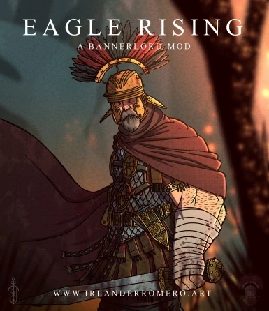 Eagle rising and map europe