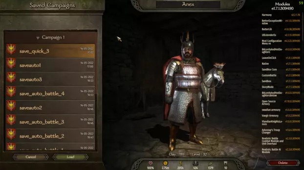 Bannerlord-1.7.1 Mods List by Anex